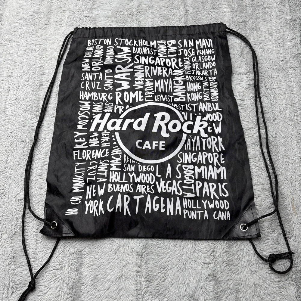 Hard Rock Cafe black travel backpack Unisex‎